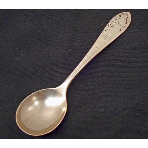 Vintage Silver Disney Minnie Mouse Childs Spoon 4. . Silver mickey mouse spoon